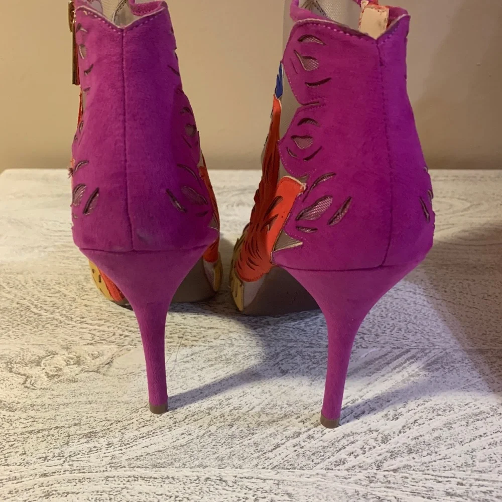 💙🩷NWOB Jessica Simpson Bliths Floral & Mesh Booties🩷💙 - Picture 7 of 11